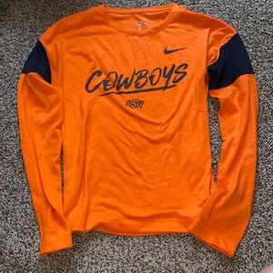 Orange Nike Oklahoma state cowboys long sleeve t-shirt